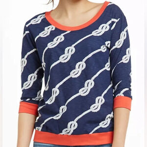 Anthro/Porridge | Gabby Nautical Pima Cotton Top (S)